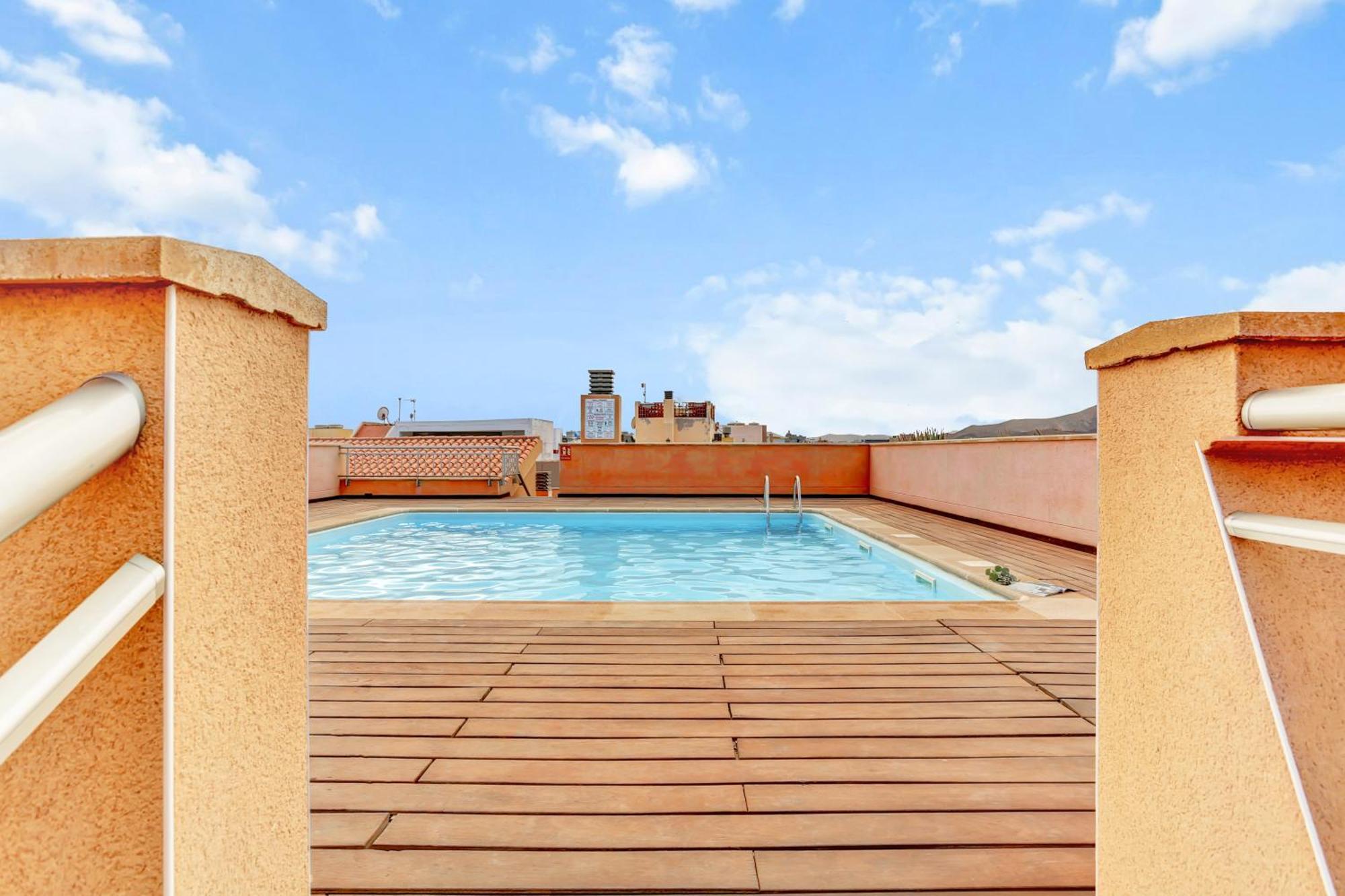 Corralejo Ancla Pool On Roof Top Daire Dış mekan fotoğraf